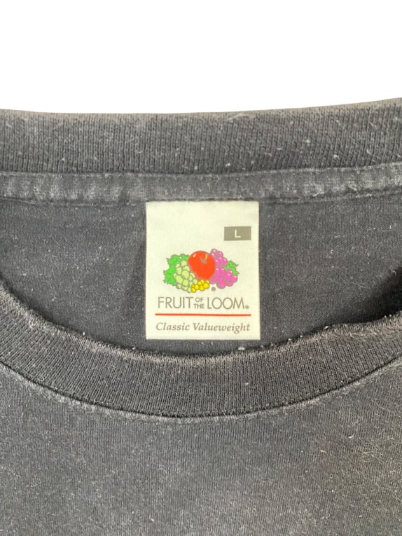 FRUIT OF THE LOOM T-SHIRT VINTAGE "MARTIAL ARTS" GRAPHIC ΜΑΥΡΟ ΑΝΔΡΙΚΟ L