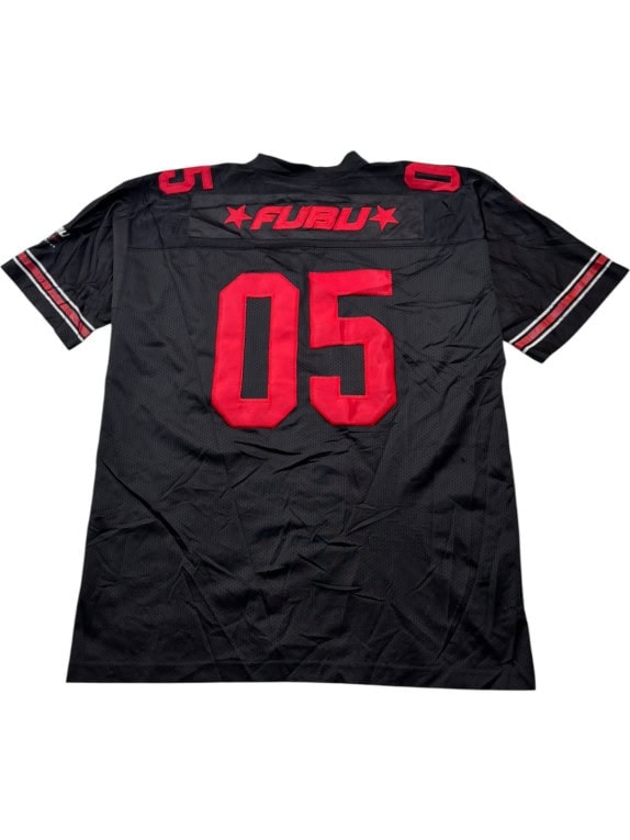 FUBU FOOTBALL JERSEY ATHLETIC STREETWEAR ΜΑΥΡΟ ΑΝΤΡΙΚΟ PRE OWNED XL
