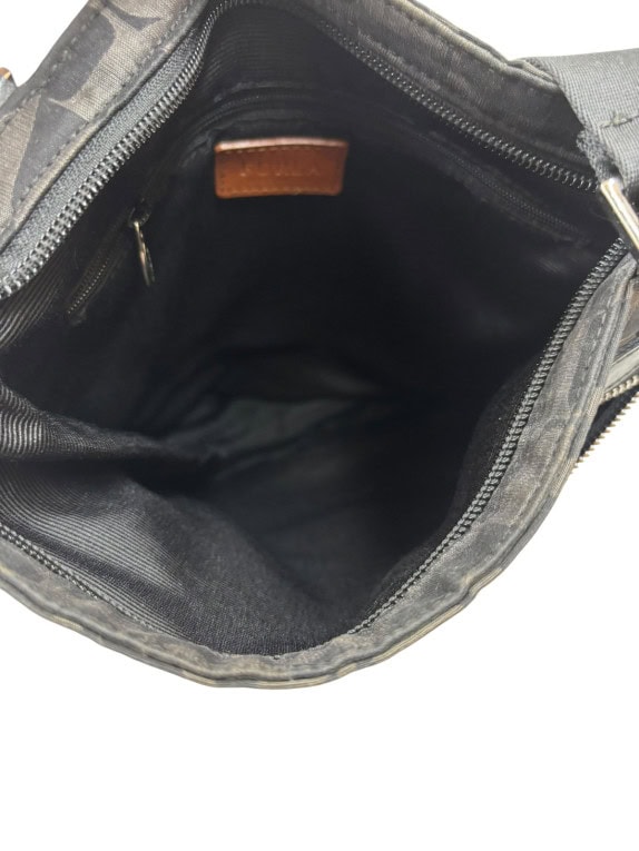 FURLA BORSA A TRACOLLA MONOGRAM NERA DONNA PRE OWNED
