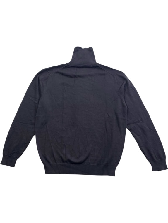 Fynch-Hatton Maglia lavorata a maglia a collo alto nera da uomo XL