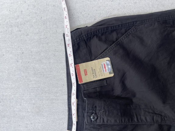 LEVIS CARGO PANTS UTILITY ΜΑΥΡΟ ΑΝΤΡΙΚΟ PRE OWNED L