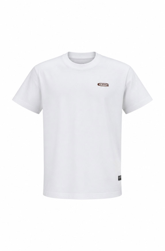 G STAR GRAPHIC TEE STREETWEAR WHITE MEN PRE OWNED L