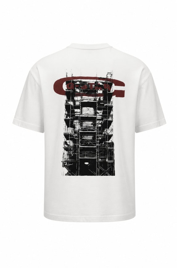 G STAR GRAPHIC TEE STREETWEAR ΛΕΥΚΟ ΑΝΤΡΙΚΟ PRE OWNED L