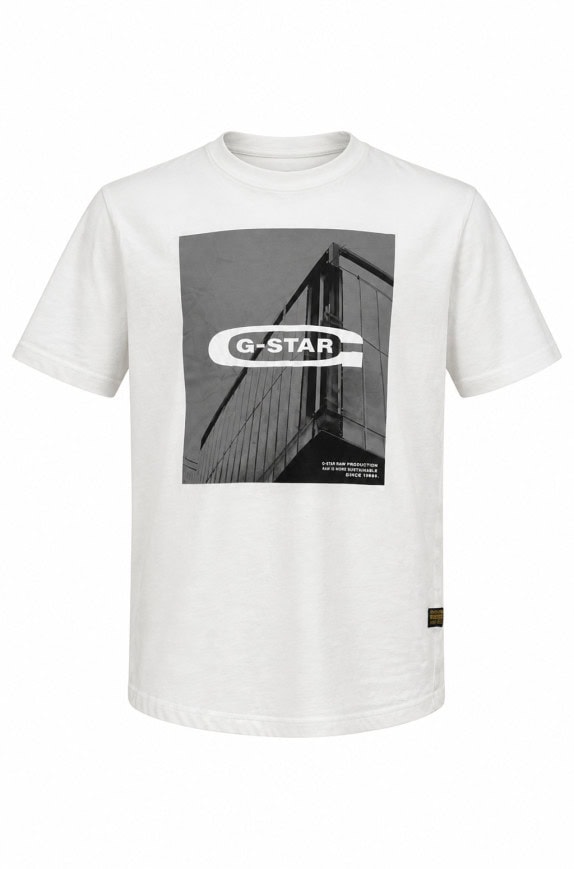 G STAR GRAPHIC TEE WHITE ΑΝΔΡΙΚΟ PRE OWNED M