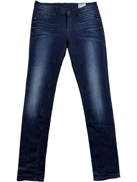 G-STAR RAW 3301 Τζιν Παντελόνι CASUAL Λογότυπο Μπλε Ανδρικό S