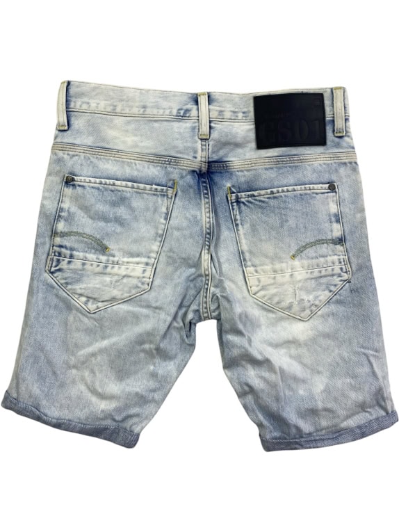 G-STAR RAW Denim Shorts Vintage Distressed Γαλάζιο Ανδρικό S