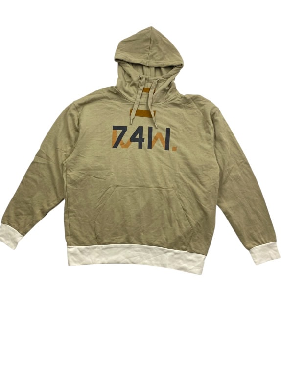 G-STAR RAW Felpa Hoodie Casual Logo 74W kaki da uomo XL