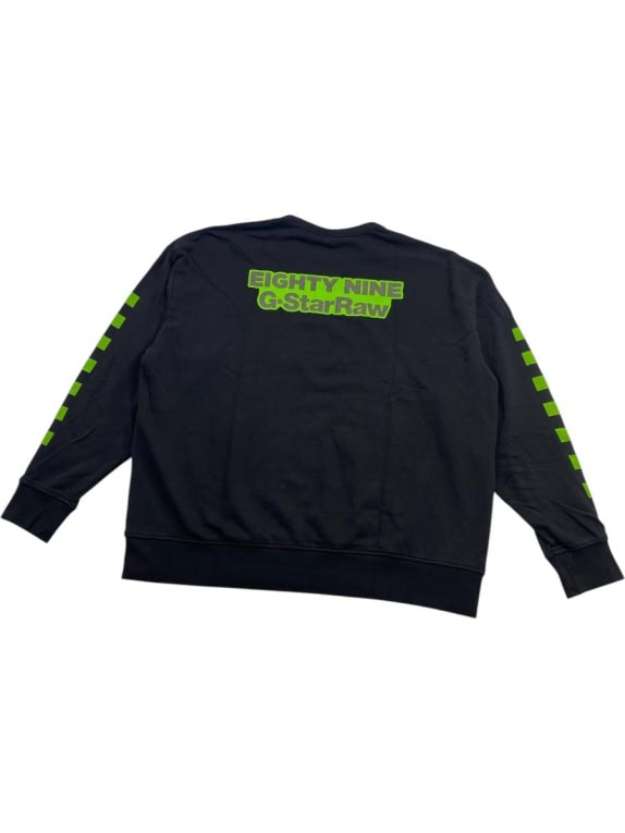 G-STAR RAW ΦΟΥΤΕΡ ΧΩΡΙΣ ΚΟΥΚΟΥΛΑ GRAPHIC MOTO ΜΑΥΡΟ ΑΝΔΡΙΚΟ XL