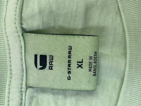 G STAR RAW T SHIRT MINIMAL VERDE UOMO PRE OWNED XL