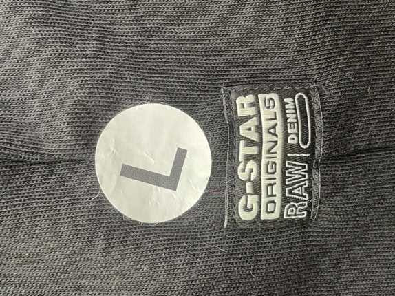 G STAR RAW GRAPHIC TEE STREETWEAR BLACK MEN PRE OWNED L