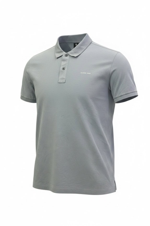 G STAR RAW ΜΠΛΟΥΖΑ POLO MINIMAL ΑΝΟΙΧΤΟ ΓΚΡΙ ΑΝΤΡΙΚΟ PRE OWNED L
