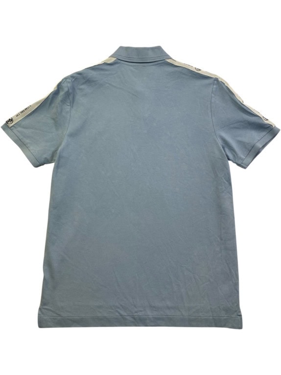 G STAR RAW POLO SHIRT MINIMAL LIGHT BLUE MEN PRE OWNED M