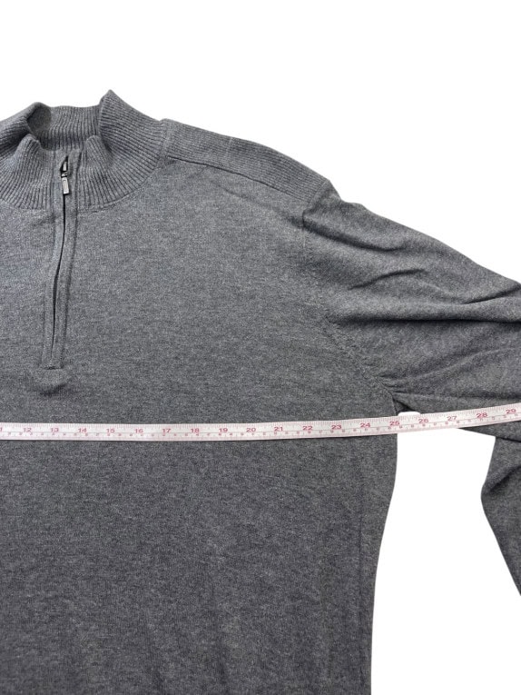 G STAR RAW ΠΛΕΚΤΟ HALF ZIP MINIMAL CHARCOAL ΑΝΤΡΙΚΟ PRE OWNED L