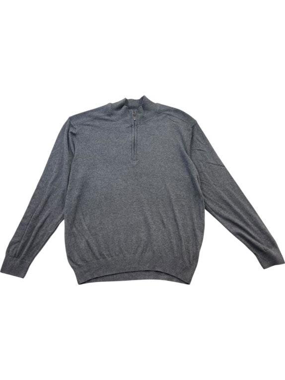 G STAR RAW ΠΛΕΚΤΟ HALF ZIP MINIMAL CHARCOAL ΑΝΤΡΙΚΟ PRE OWNED L