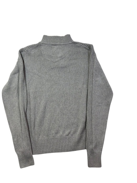 G STAR RAW ΠΛΕΚΤΟ HALF ZIP MINIMAL ΓΚΡΙ ΑΝΤΡΙΚΟ PRE OWNED L