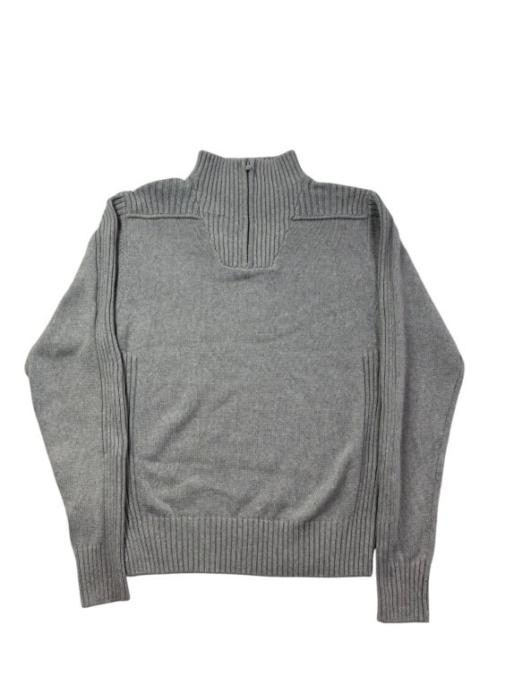 G STAR RAW ΠΛΕΚΤΟ HALF ZIP MINIMAL ΓΚΡΙ ΑΝΤΡΙΚΟ PRE OWNED L
