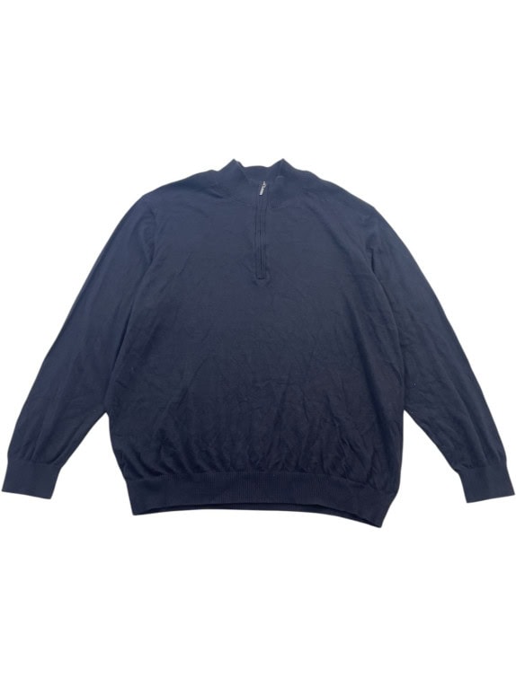 G STAR RAW MAGLIONE HALF ZIP MINIMAL NAVY UOMO PRE OWNED XXL