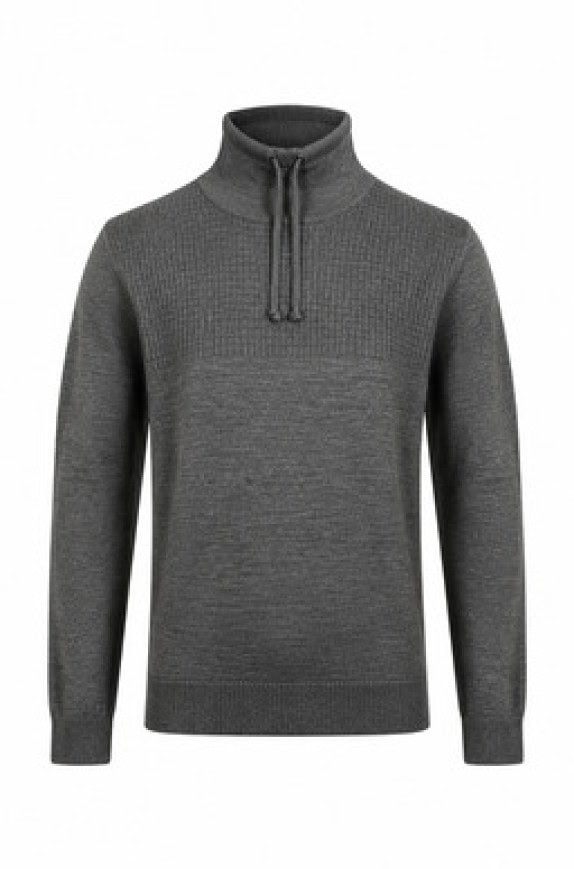 G STAR RAW ΠΛΕΚΤΟ HALF ZIP ΠΟΥΛΟΒΕΡ ΜΕ ΓΙΑΚΑ ΜΕΛΑΝΖΕ ΓΚΡΙ ΑΝΤΡΙΚΟ PRE OWNED XL