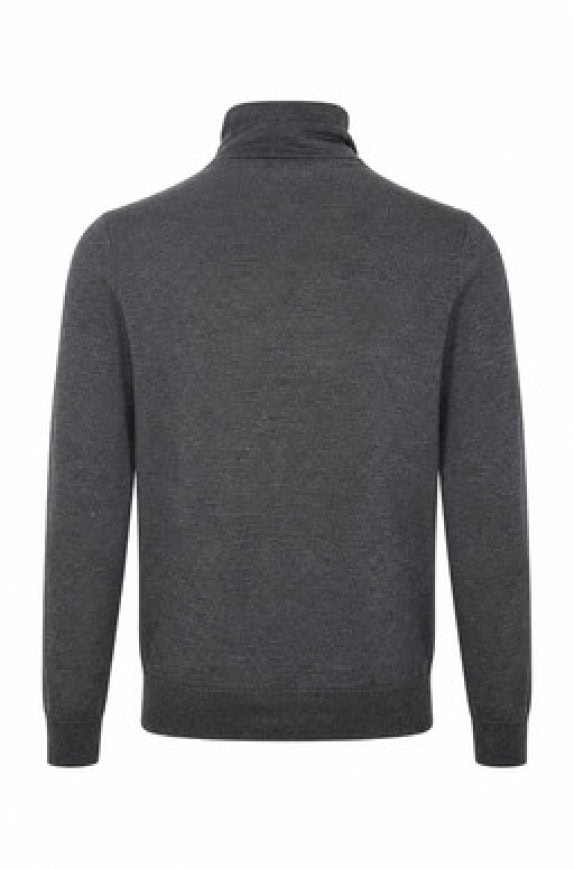 G STAR RAW ΠΛΕΚΤΟ HALF ZIP ΠΟΥΛΟΒΕΡ ΜΕ ΓΙΑΚΑ ΜΕΛΑΝΖΕ ΓΚΡΙ ΑΝΤΡΙΚΟ PRE OWNED XL