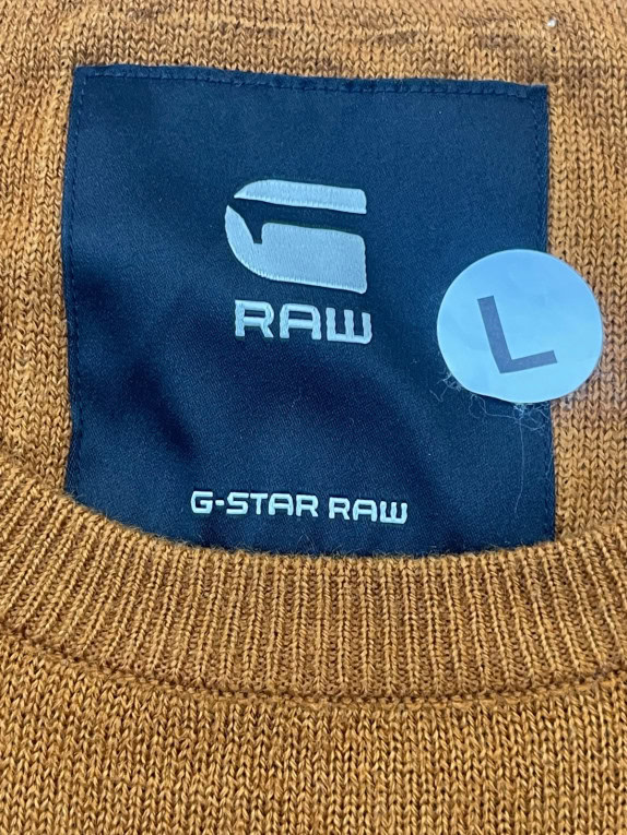 G STAR RAW MAGLIONE MINIMAL CAMMELLO UOMO PRE OWNED L