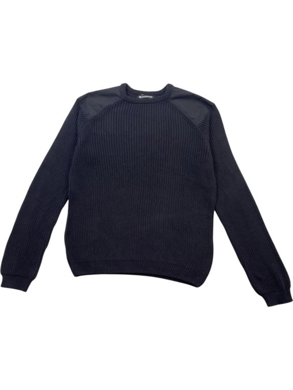 G STAR RAW ΠΛΕΚΤΟ ΠΟΥΛΟΒΕΡ MINIMAL ΜΑΥΡΟ ΑΝΤΡΙΚΟ PRE OWNED L