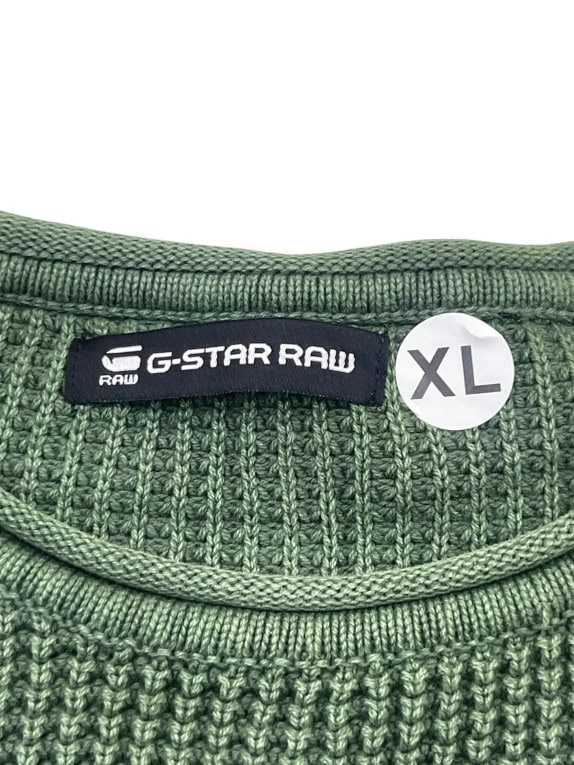 G STAR RAW ΠΛΕΚΤΟ ΠΟΥΛΟΒΕΡ MINIMAL ΧΑΚΙ ΑΝΤΡΙΚΟ PRE OWNED XL