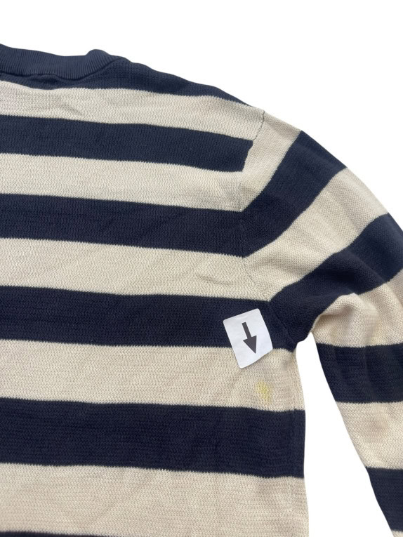 G STAR RAW ΠΛΕΚΤΟ ΠΟΥΛΟΒΕΡ ΡΙΓΕ NAVY ΜΠΕΖ ΑΝΤΡΙΚΟ PRE OWNED L