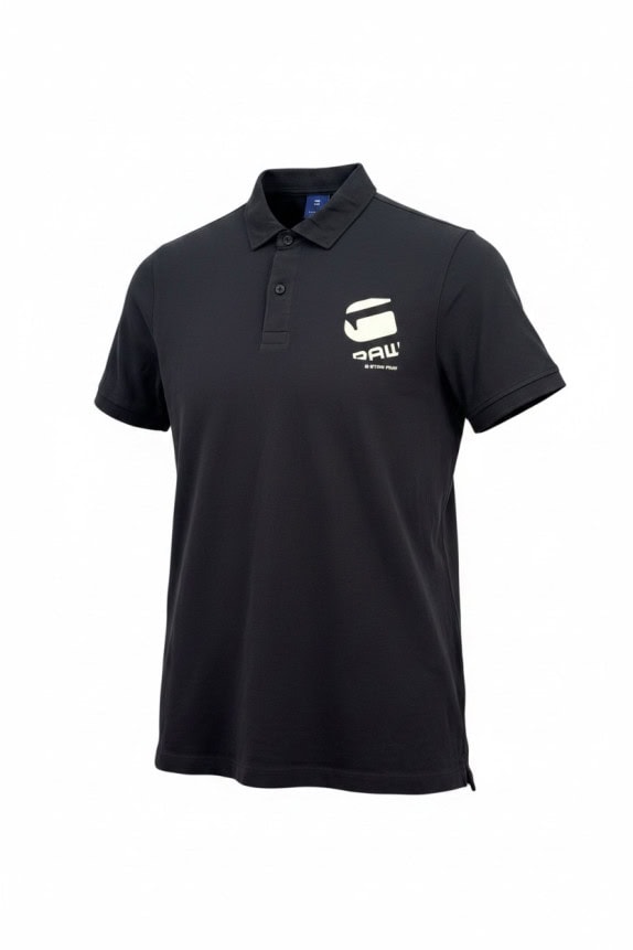 G STAR RAW ΠΟΛΟ MINIMAL ΜΑΥΡΟ ΑΝΤΡΙΚΟ PRE OWNED M