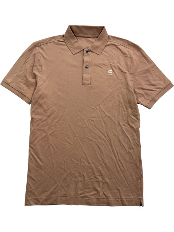G-STAR RAW Polo Μπλούζα Casual Λογότυπο Καφέ Ανδρικό L
