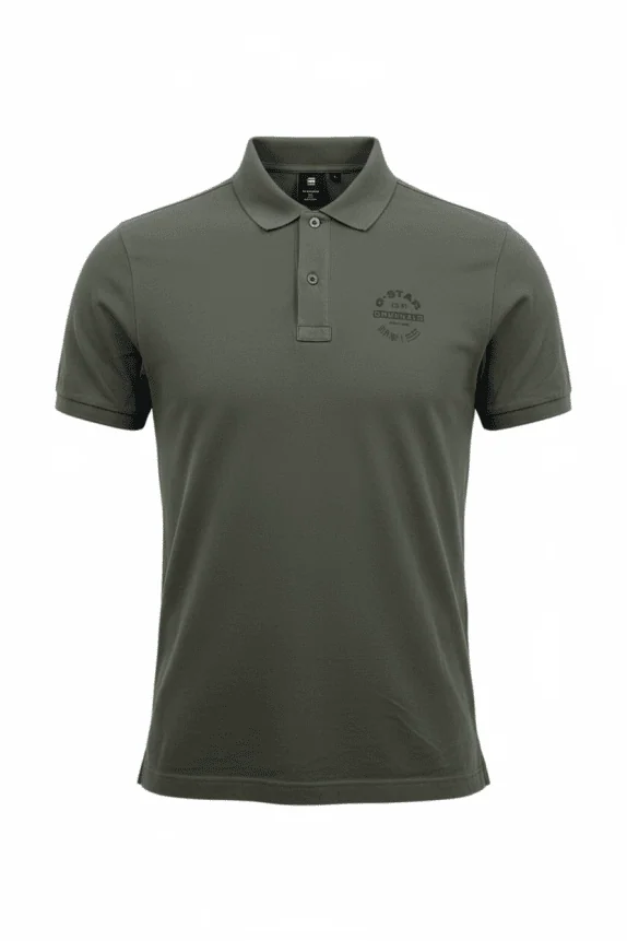 G-Star RAW Polo casual Originals Logo grigia da uomo M
