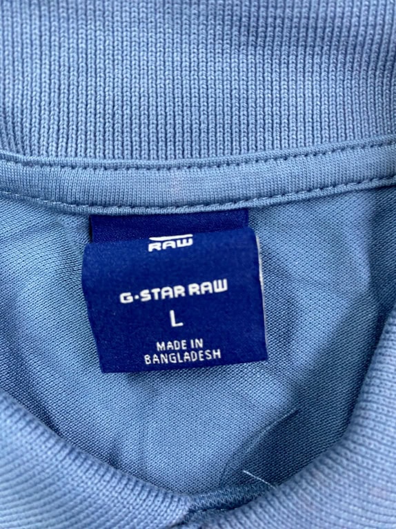 G-Star Raw Polo Maglia azzurra da uomo L