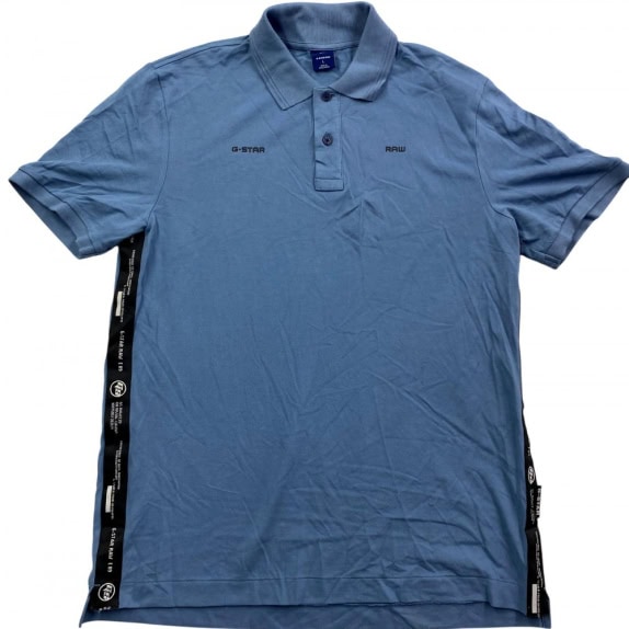 G-Star Raw Polo Maglia azzurra da uomo L