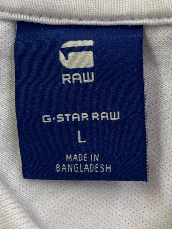 G STAR RAW POLO ΜΠΛΟΥΖΑ MINIMAL OFF WHITE ΑΝΤΡΙΚΟ PRE OWNED L