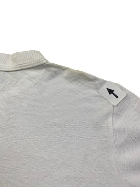 G STAR RAW POLO SHIRT MINIMAL OFF WHITE MEN PRE OWNED L