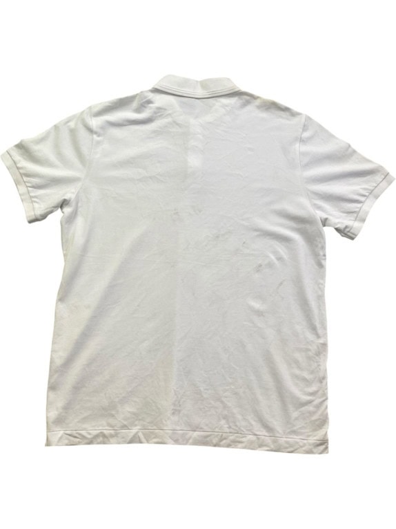 G STAR RAW POLO SHIRT MINIMAL OFF WHITE MEN PRE OWNED L