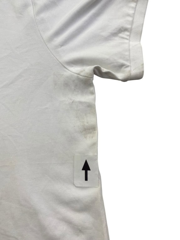 G STAR RAW POLO SHIRT MINIMAL OFF WHITE MEN PRE OWNED L