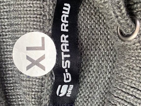 G STAR RAW MAGLIONE COLLO ALTO GRIGIO MELANGE UOMO PRE OWNED XL