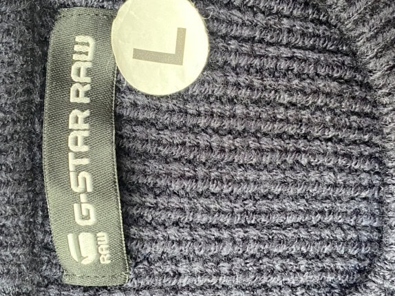 G STAR RAW ΠΟΥΛΟΒΕΡ MINIMAL ΜΠΛΕ ΑΝΤΡΙΚΟ PRE OWNED L