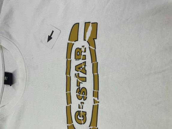 G STAR RAW T SHIRT GRAPHIC ΛΕΥΚΟ ΑΝΤΡΙΚΟ PRE OWNED XL