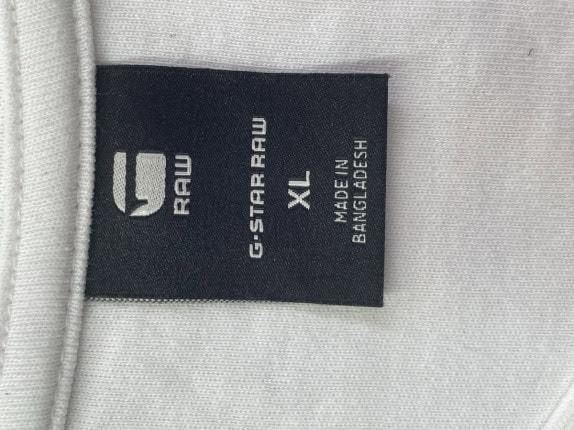 G STAR RAW T SHIRT GRAPHIC ΛΕΥΚΟ ΑΝΤΡΙΚΟ PRE OWNED XL