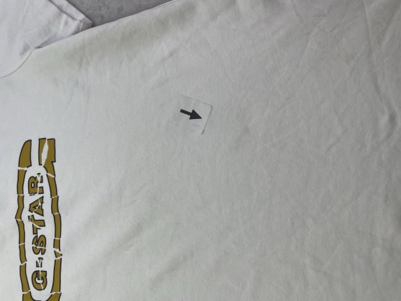 G STAR RAW T SHIRT GRAPHIC ΛΕΥΚΟ ΑΝΤΡΙΚΟ PRE OWNED XL