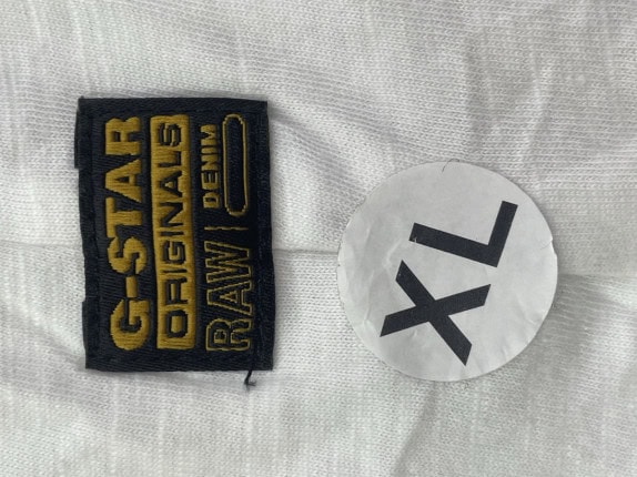 G STAR RAW T SHIRT GRAFICA BIANCA UOMO PRE OWNED XL