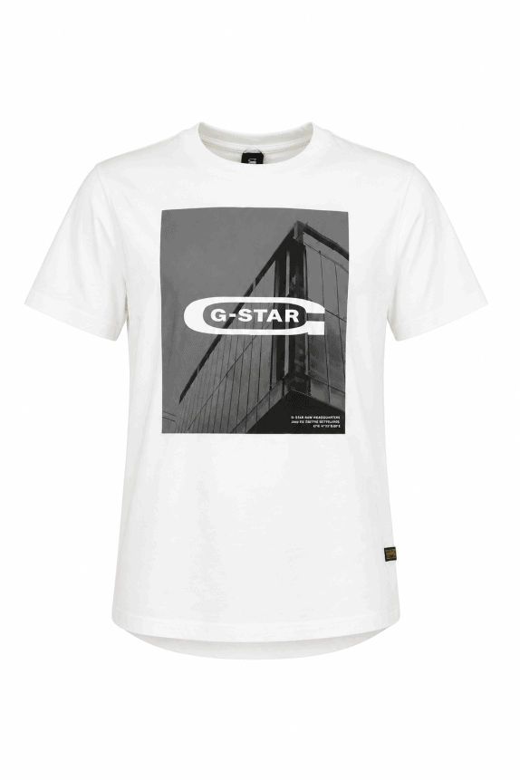 G STAR RAW T SHIRT GRAPHIC ΛΕΥΚΟ ΑΝΤΡΙΚΟ PRE OWNED XL