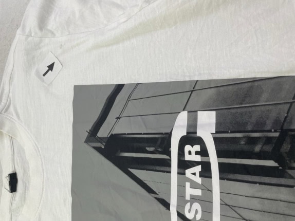 G STAR RAW T SHIRT GRAPHIC ΛΕΥΚΟ ΑΝΤΡΙΚΟ PRE OWNED XL