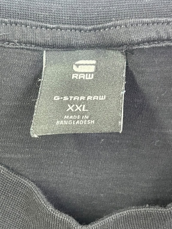 G STAR RAW T SHIRT GRAPHIC ΜΑΥΡΟ ΑΝΤΡΙΚΟ PRE OWNED XXL