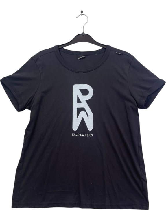 G STAR RAW T SHIRT BLACK MENS L pre-owned