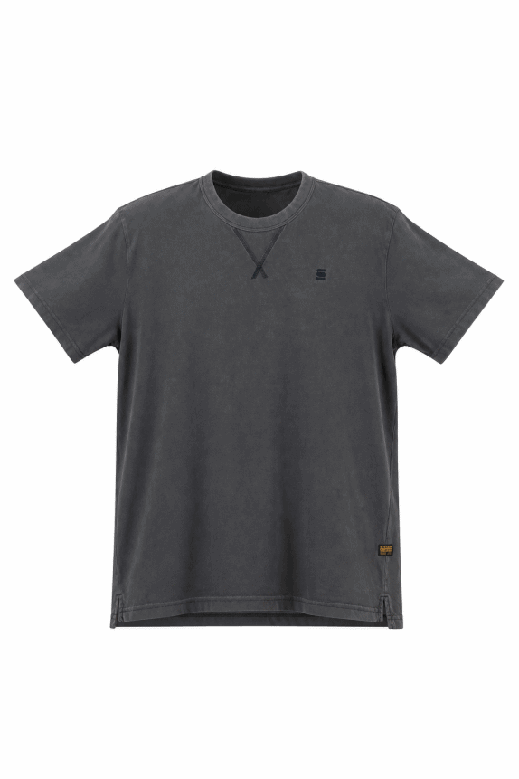 G STAR RAW T SHIRT MINIMAL FADED BLACK MEN PRE OWNED XL