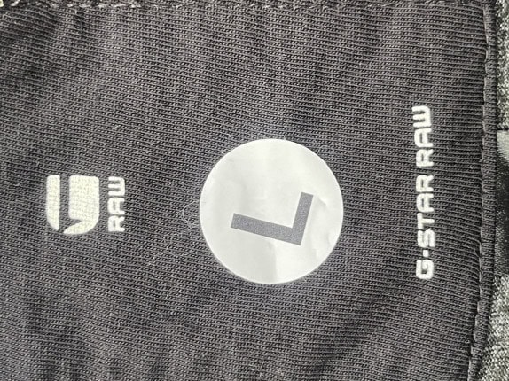 G STAR RAW T SHIRT MINIMAL GREY MENS PRE OWNED L