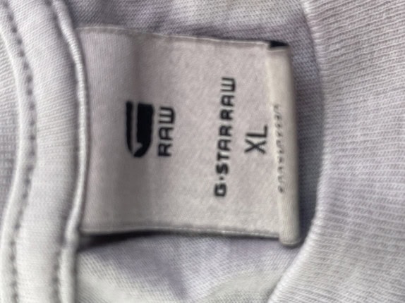 G STAR RAW T SHIRT MINIMAL GREY MEN PRE OWNED XL
