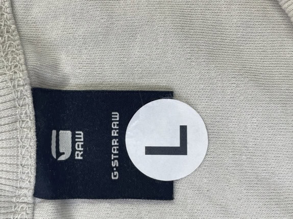 G STAR RAW T SHIRT MINIMAL OFF WHITE ΑΝΤΡΙΚΟ PRE OWNED L